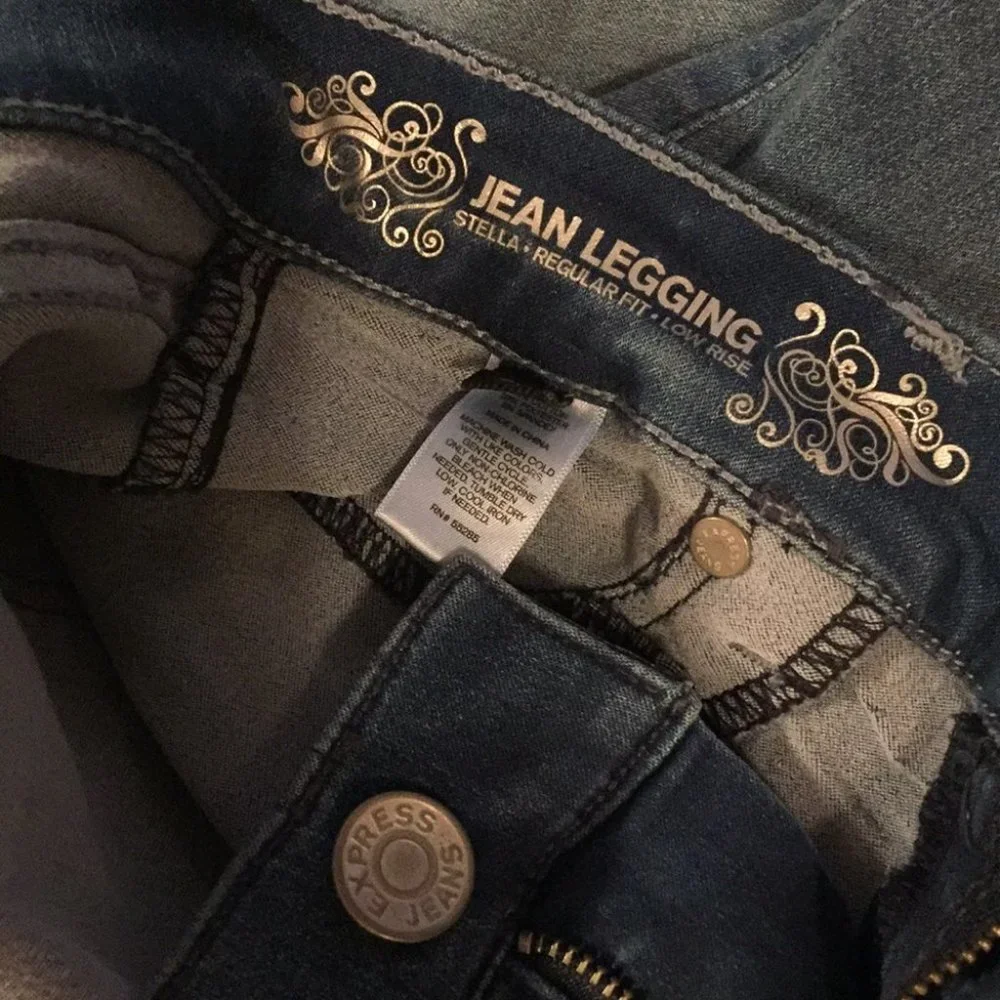 Express Jeans Stella Low Rise Skinny‎ Pant leggings